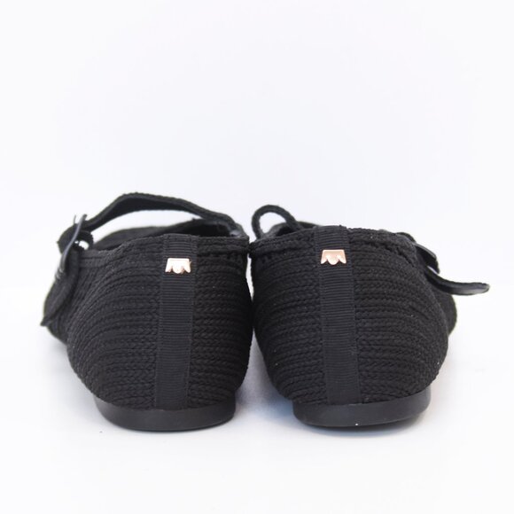 Birdies Black Mary Jane Flats -Hummingbird- Braided Mesh Shoes Size 10M - Picture 5 of 13